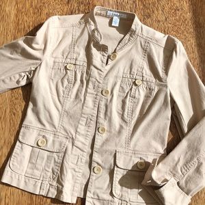 LAUNDRY by Shelli Segal tan field jacket size 4